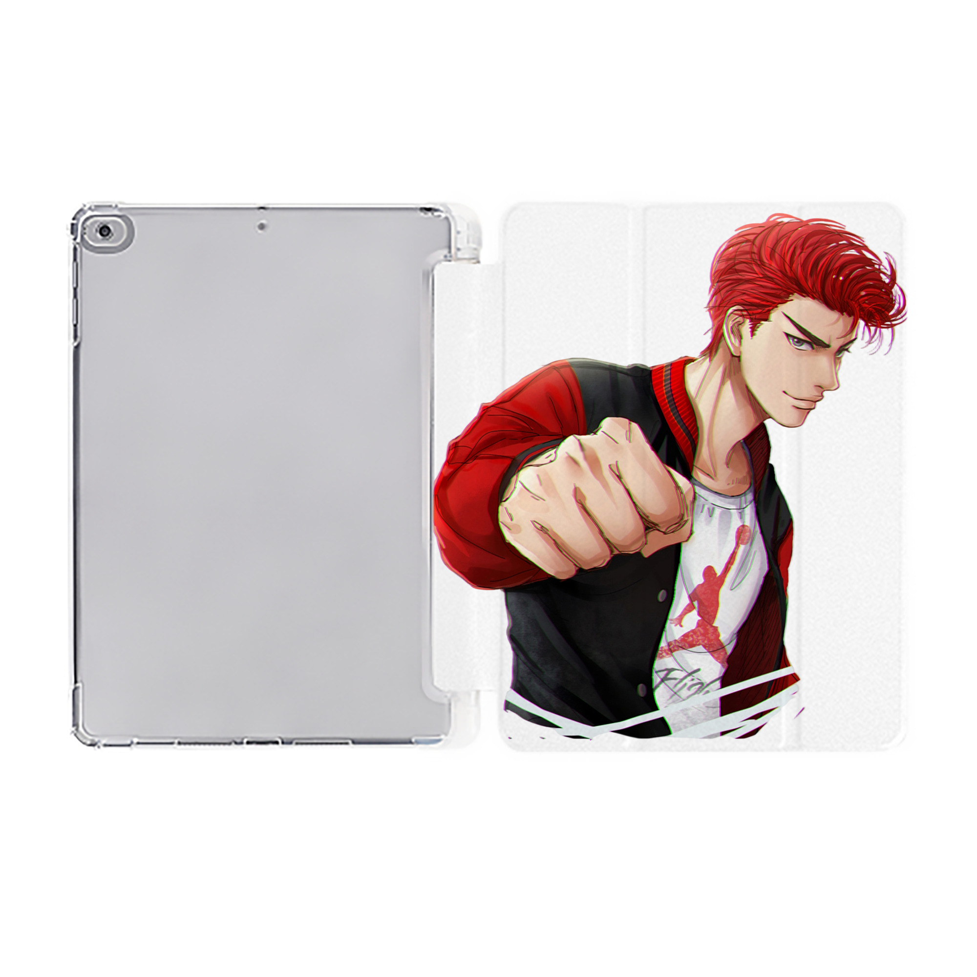 （画像用） SLAM DUNK／スラムダンク IPad ケース ペン収納付き 三つ折りスタンド PUレザー×シリコン 対応機種9.5/10.5/10.9インチ